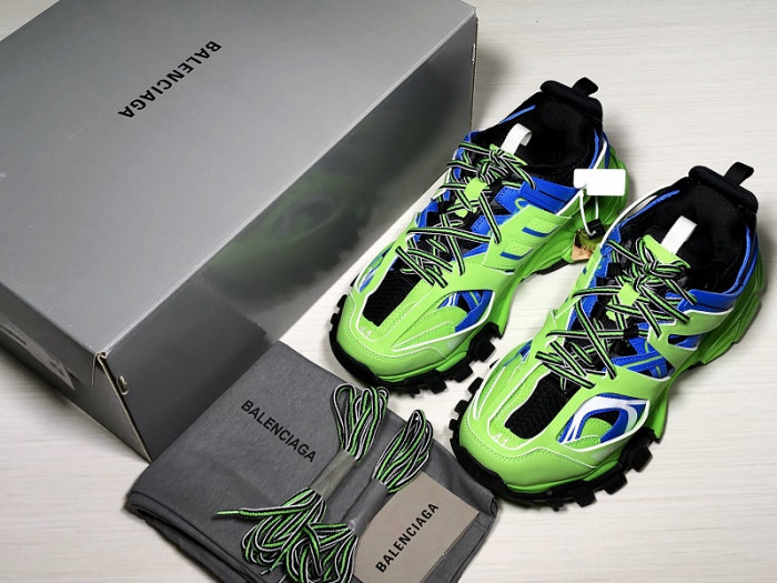 BLCG Track Trainers Green Blue 542023 W1GB8 - CCSHOES