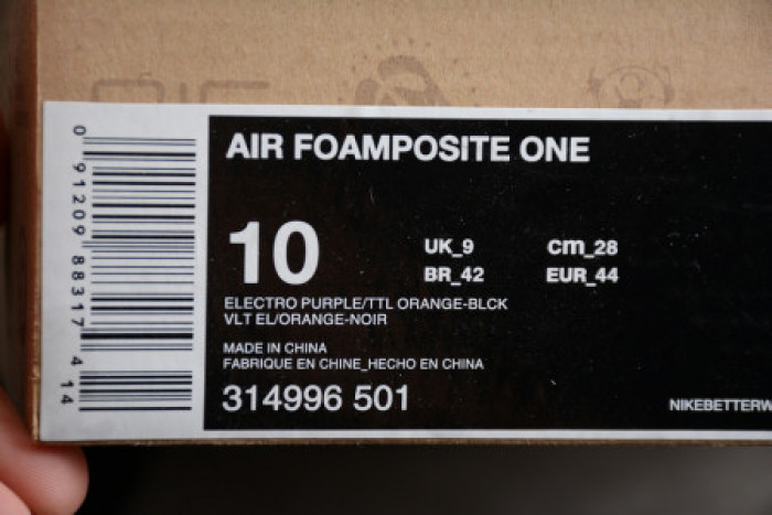 AIR FOAMPOSITE ONE PHOENIX SUNS 314996-501 - CCSHOES
