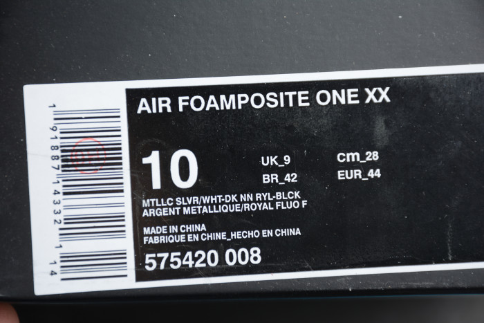 NIKE AIR FOAMPOSITE ONE BLUE MIRROR 575420-008 - CCSHOES
