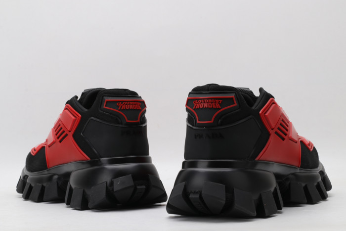PRAD CLOUDBUST THUNDER KNIT RED AND BLACK - CCSHOES