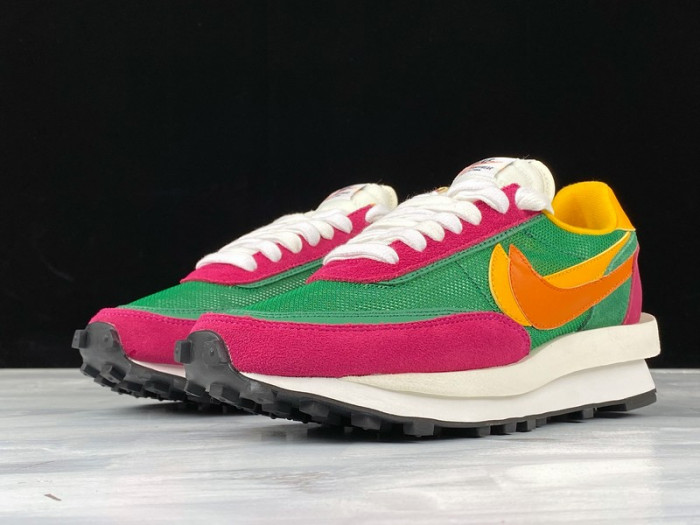 Sacai x Nike LDV Waffle 'Pink Green' BV0073-301 - CCSHOES