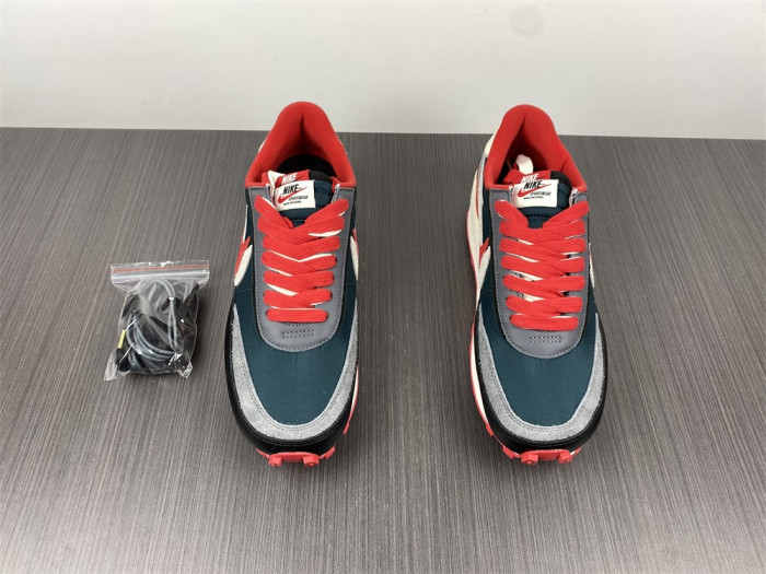 sacai x Undercover x LDWaffle 'Midnight Spruce University Red' DJ4877-300 - CCSHOES