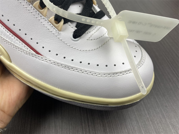 Jordan 2 Retro Low SP Off-White White Red DJ4375-106 - CCSHOES