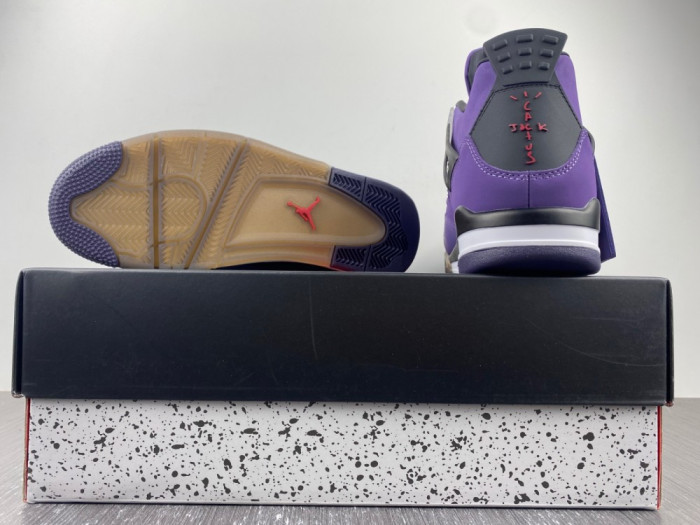 JORDAN 4 RETRO TRAVIS SCOTT PURPLE (FRIENDS AND FAMILY) 766296 LN4 - CCSHOES