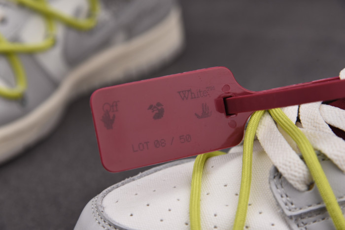 OFF-WHITE X NIKE DUNK LOW THE 50 WHITE GREY DM1602-106 - CCSHOES