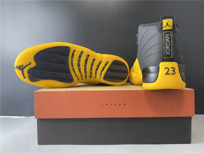 Air Jordan 12 Retro Black University Gold 130690-070 - CCSHOES