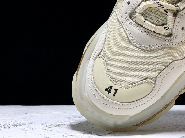 BLCG Triple S Clear Sole Beige 541624 W09O1 9005 - CCSHOES