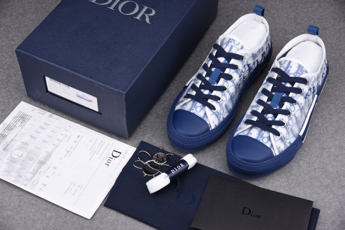 DR B23 Low Top Oblique Sneaker Blue - CCSHOES