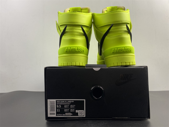 Nike Dunk High AMBUSH Flash Lime CU7544-300 - CCSHOES
