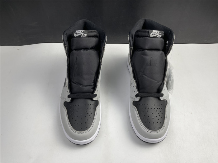 Air Jordan 1 Retro High Black White Light Smoke Grey 555088-035 - CCSHOES
