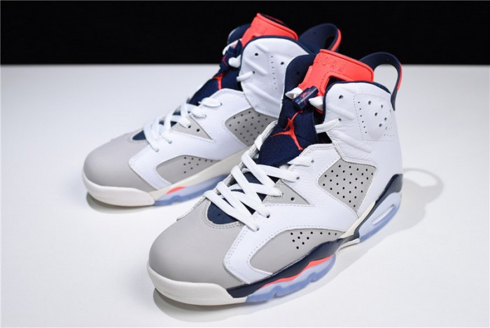 Air Jordan 6 Retro Tinker White/Infrared 23-Neutral Grey-Sail 384664-104 - CCSHOES