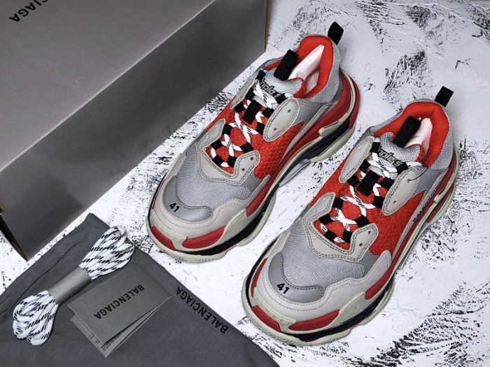 BLCG Triple S Red Grey White 536737 W09OH 6495 - CCSHOES