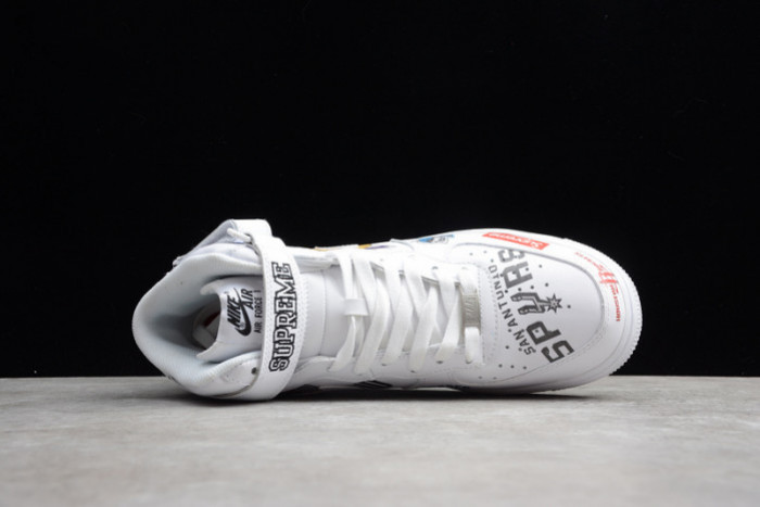 AIR FORCE 1 MID NBA WHITE AQ8017-100 - CCSHOES