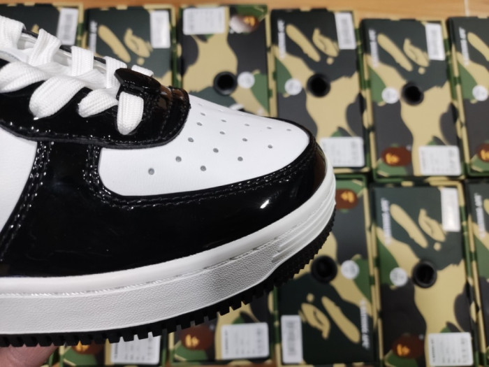 A BATHING APE BAPE STA LOW BLACK 1H70191001 - CCSHOES