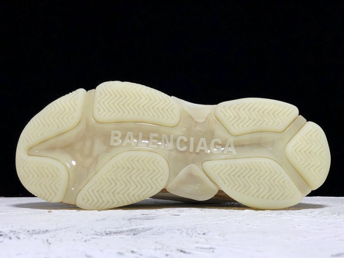 BLCG Triple S Clear Sole Beige 541624 W09O1 9005 - CCSHOES