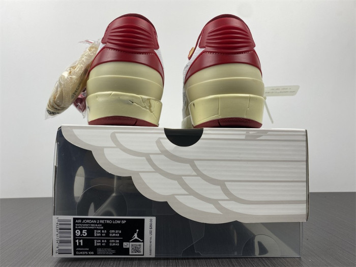 Jordan 2 Retro Low SP Off-White White Red DJ4375-106 - CCSHOES