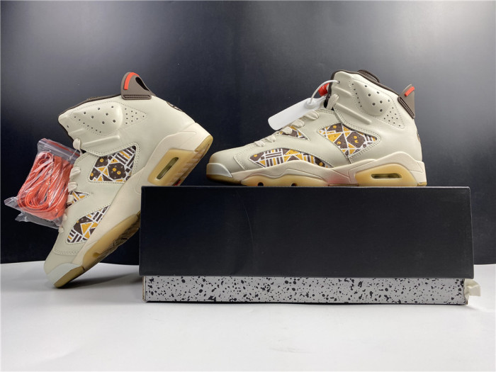 AIR Jordan 6 Retro Quai54 Sail Brown (2020) CZ4152-100 - CCSHOES
