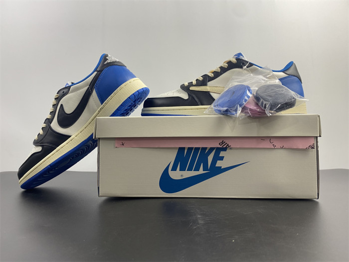 Fragment Design x Travis Scott x Air Jordan 1 Retro Low DM7866-140 - CCSHOES