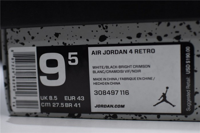 Air Jordan 4 Retro “Hot Lava” 308497-116 - CCSHOES