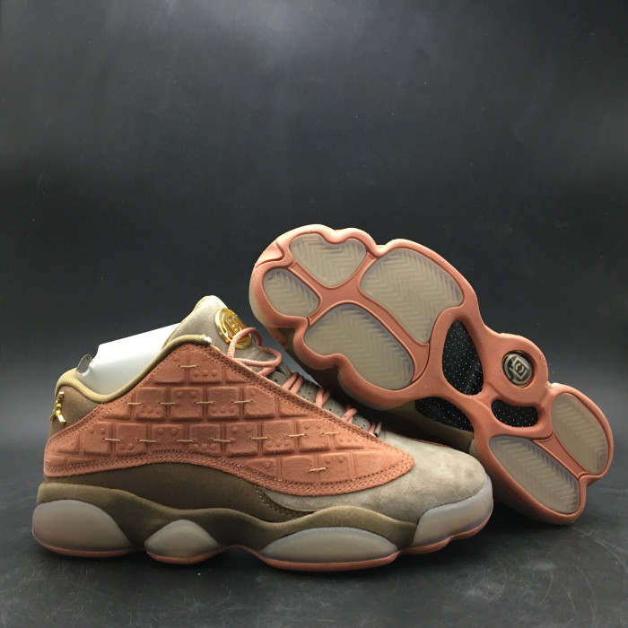 CLOT x Air Jordan 13 Low Sepia Stone/Canteen-Terra Blush AT3102-200 - CCSHOES