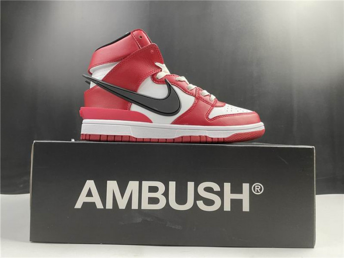 NIKE SB DUNK HIGH AMBUSH RED CU7544-102 - CCSHOES