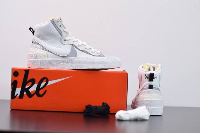 SACAI X NIKE BLAZER MID WHITE BV0072-100 - CCSHOES
