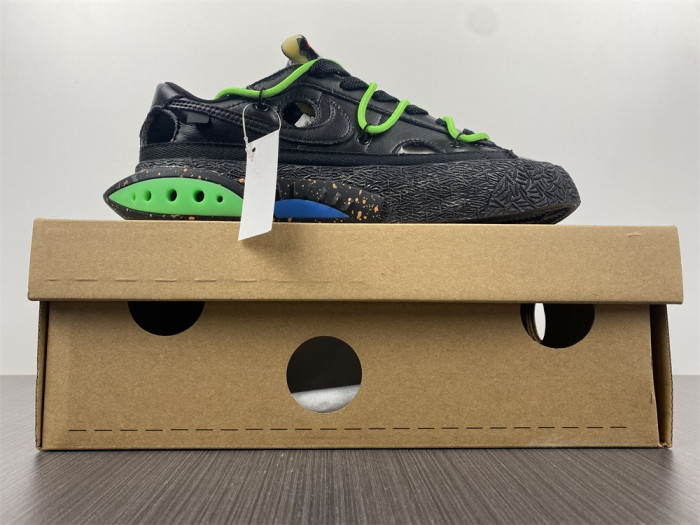 Off-White x Nike Blazer Low "Black / Green" DH7863-001 - CCSHOES
