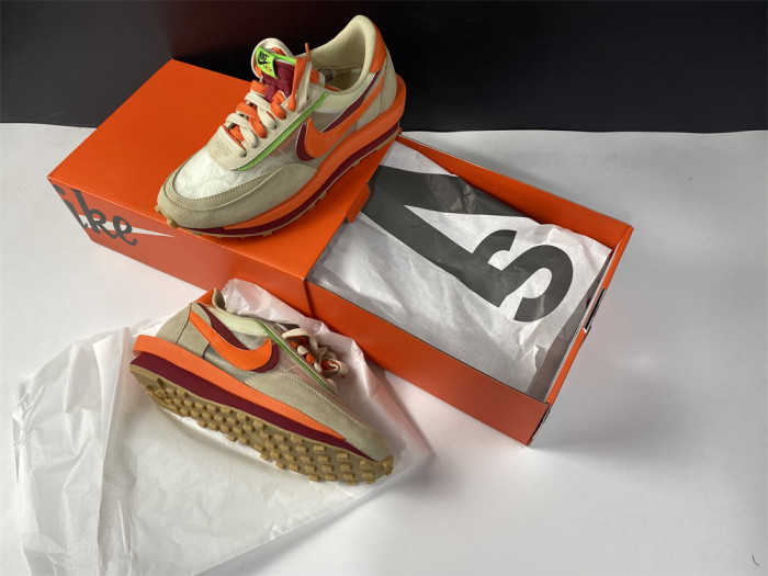Nike LDWaffle CLOT sacai Net Orange Blaze DH1347-100 - CCSHOES