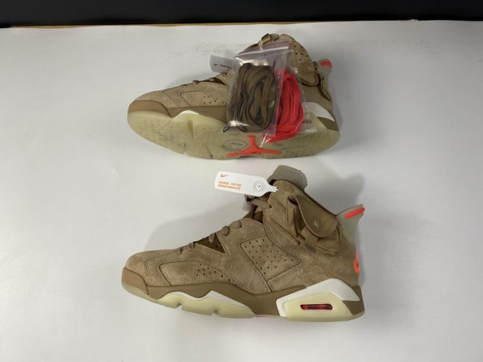 Air Jordan 6 Retro Travis Scott British Khaki DH0690-200 - CCSHOES