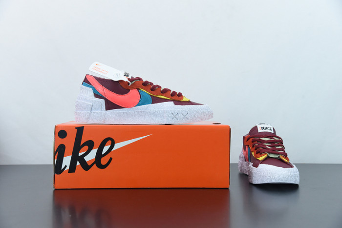 Nike Blazer Low sacai KAWS Red DM7901-600 - CCSHOES