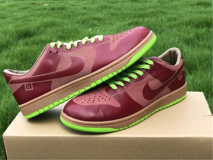 Nike Dunk Low 1-Piece Laser Varsity Red Chartreuse 311611-661 - CCSHOES