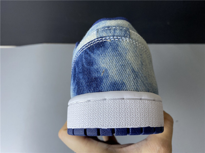 Air Jordan 1 Low Washed Denim CZ8455-100 - CCSHOES