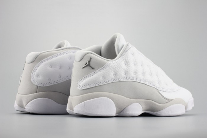 Air Jordan 13 Low“Pure Money” white mens 310810-100 - CCSHOES