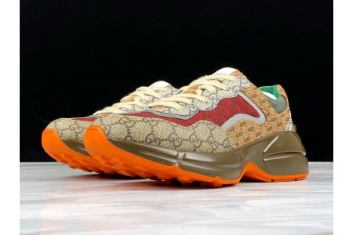 GUCC RHYTON VINTAGE TRAINER SNEAKER 620185 99WG0 6060 - CCSHOES