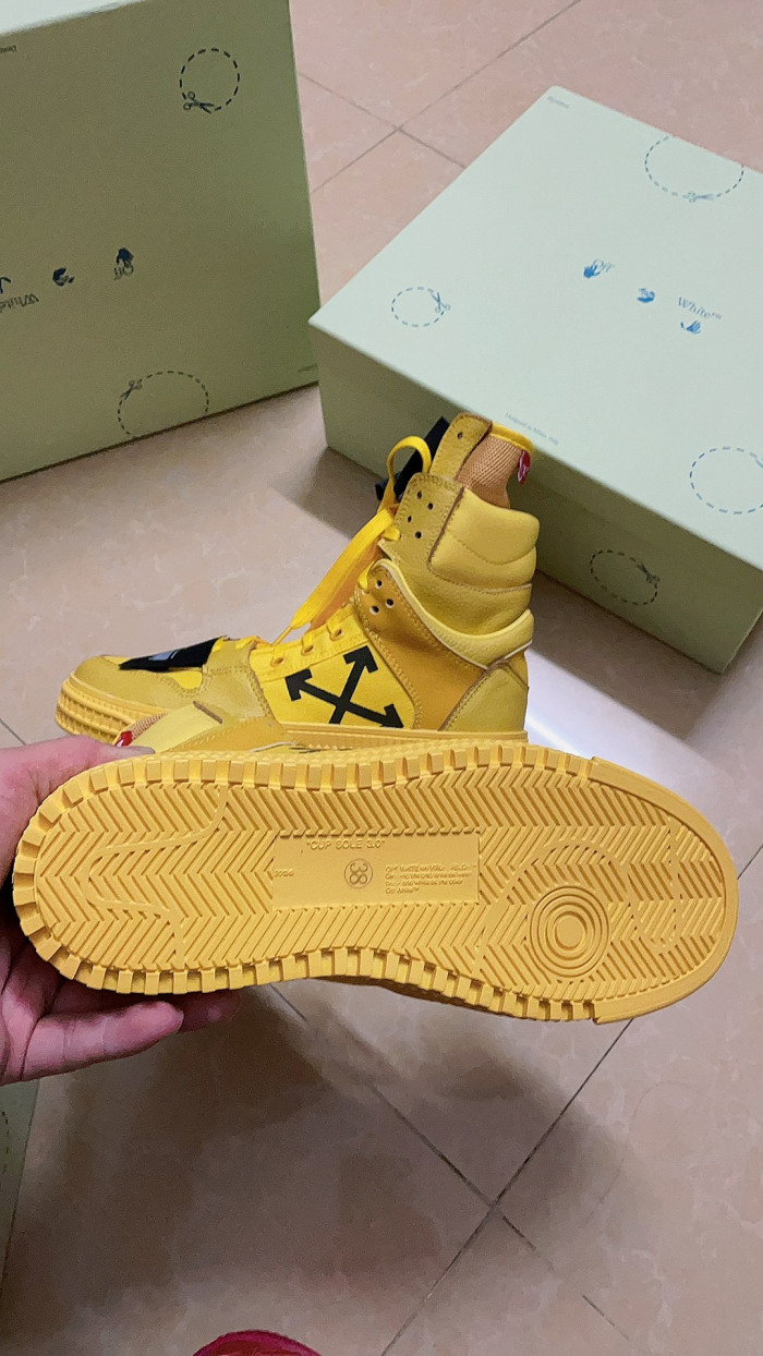 OFF-WHITE HIGH TOP SNEAKER - CCSHOES