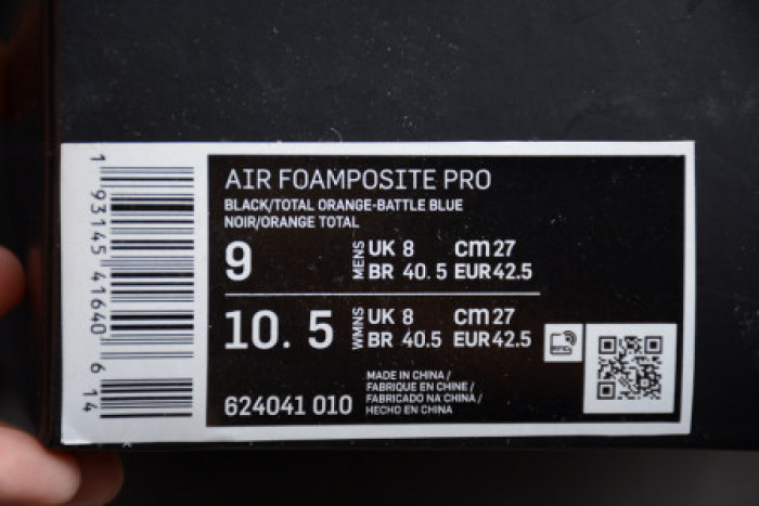 AIR FOAMPOSITE PRO KNICKS 624041-010 - CCSHOES