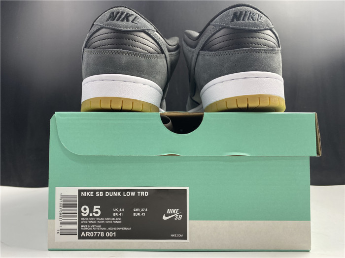 Nike SB Dunk Low Dark Grey Black Gum AR0778-001 - CCSHOES