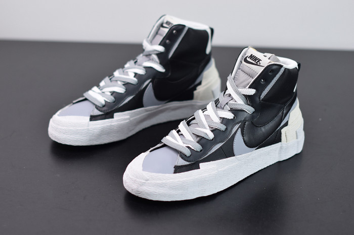 SACAI X NIKE BLAZER MID BLACK GREY BV0072-002 - CCSHOES