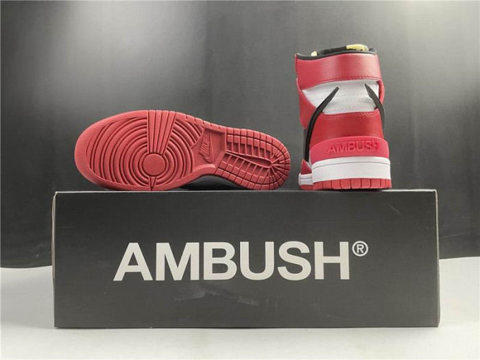 NIKE SB DUNK HIGH AMBUSH RED CU7544-102 - CCSHOES