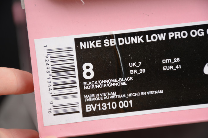 Nike SB Dunk Low Diamond Supply Co Black Diamond BV1310-001 - CCSHOES