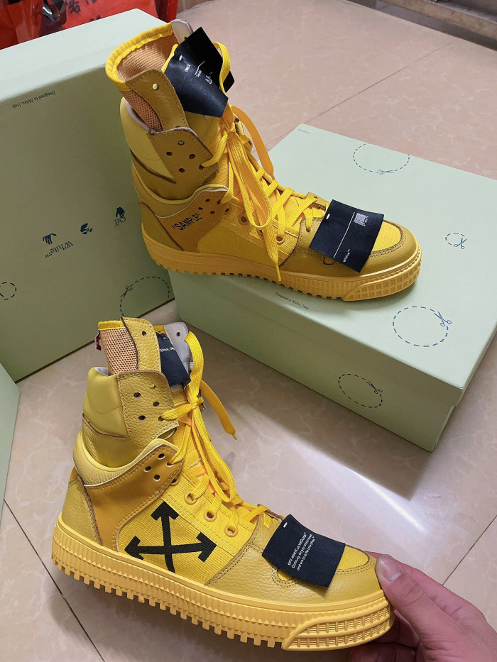 OFF-WHITE HIGH TOP SNEAKER - CCSHOES