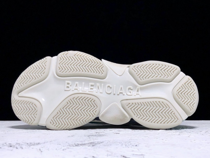 Balencaiga Triple S White Grey Turquoise (W) 524039 W09OH 3005 - CCSHOES