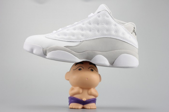 Air Jordan 13 Low“Pure Money” white mens 310810-100 - CCSHOES