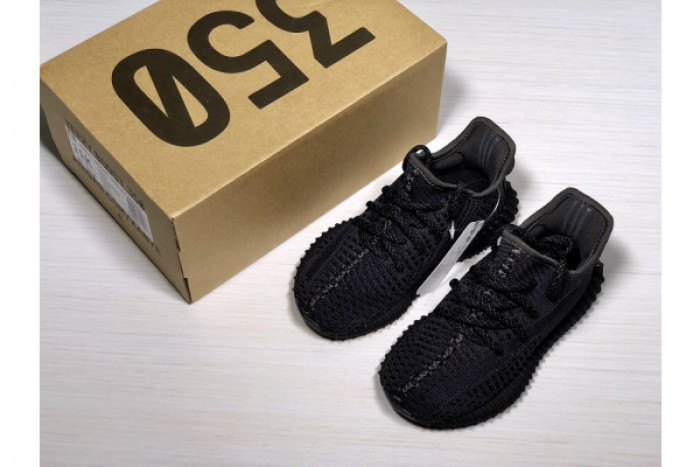 ADIDAS KIDS YEEZY BOOST 350 V2 BLACK (NON-REFLECTIVE) FU9013 - CCSHOES