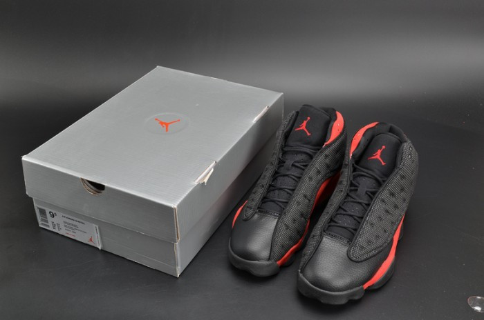 Air Jordan 13 Retro“Bred” black/ red mens 414571-004 - CCSHOES