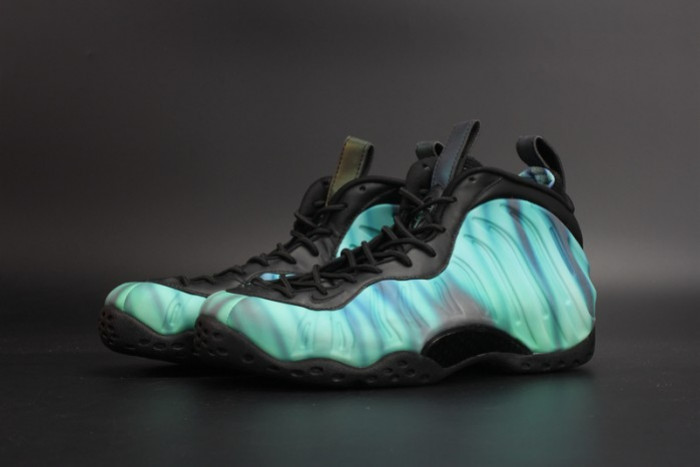 Nike Air Foamposite One “Northern Lights” Black/Green mens 840559-001 - CCSHOES
