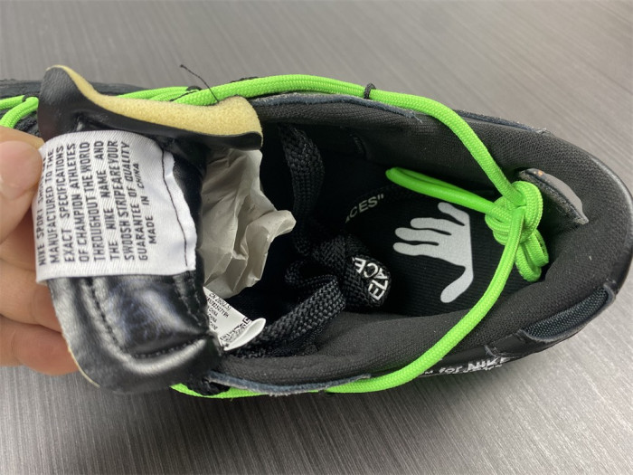 Off-White x Nike Blazer Low "Black / Green" DH7863-001 - CCSHOES