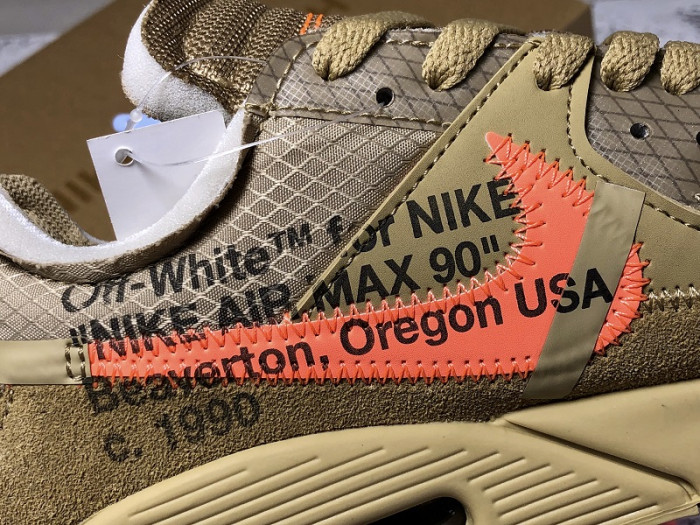 AIR MAX 90 OFF-WHITE DESERT ORE AA7293-200 - CCSHOES