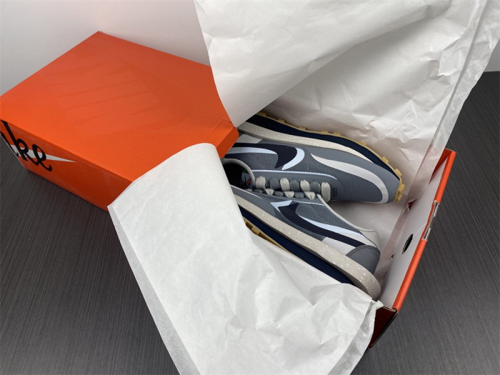 Nike LD Waffle sacai CLOT Kiss of Death 2 Cool Grey DH3114-001 - CCSHOES