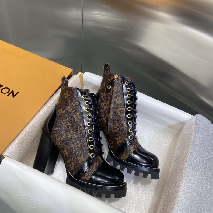 LOUS VUITON BROWN STAR TRAIL ANKLE BOOTS - CCSHOES